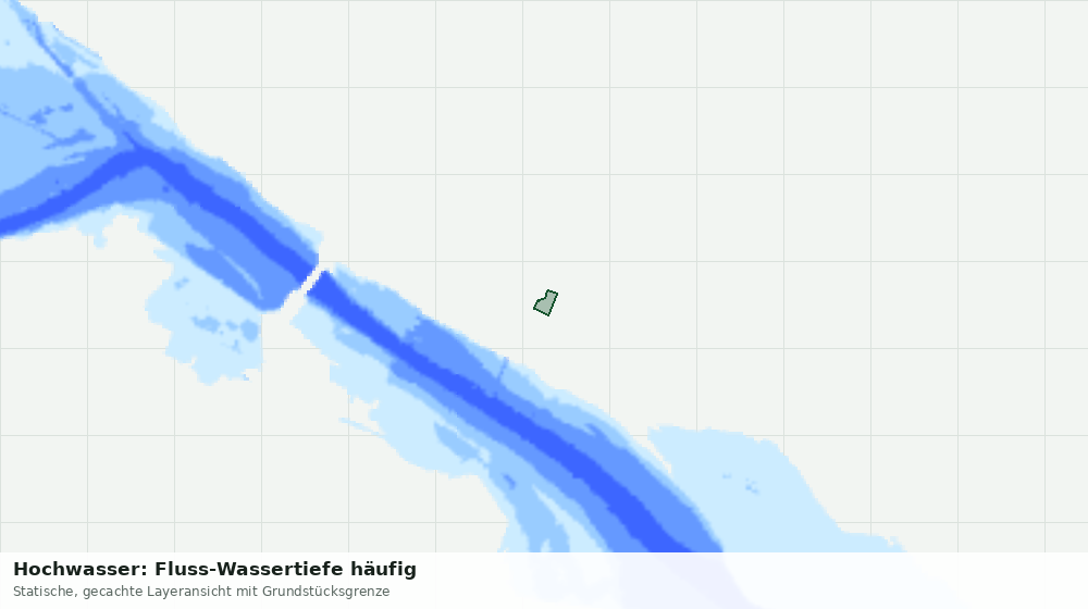 Statische Kartenansicht: Hochwasser: Fluss-Wassertiefe häufig