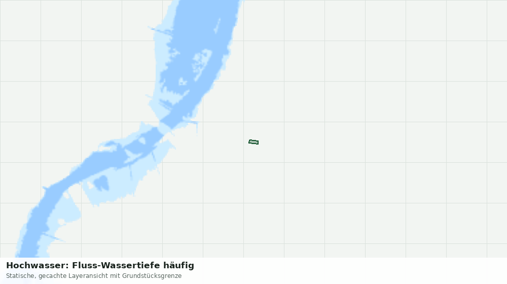 Statische Kartenansicht: Hochwasser: Fluss-Wassertiefe häufig