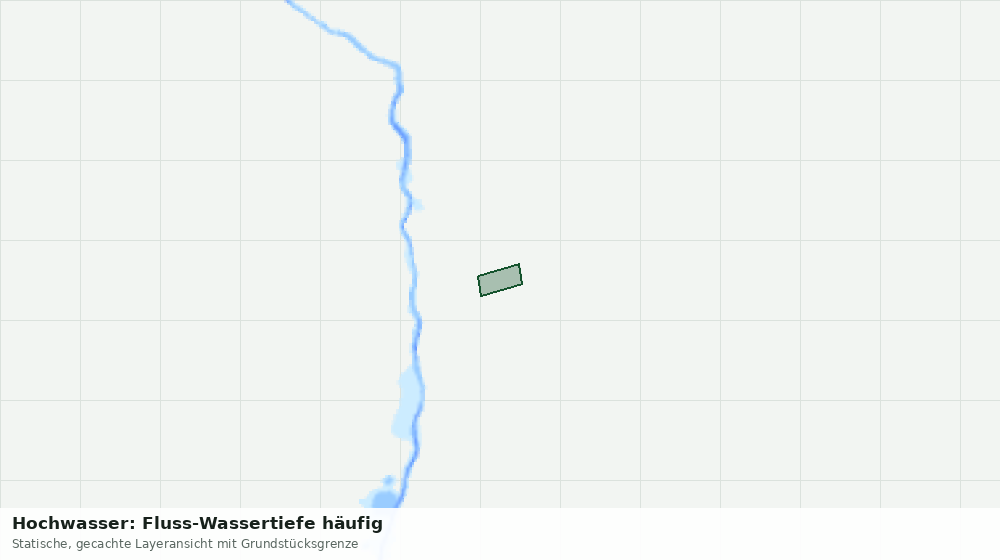 Statische Kartenansicht: Hochwasser: Fluss-Wassertiefe häufig