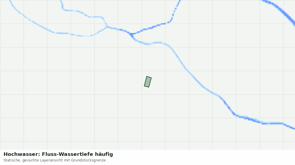 Statische Kartenansicht: Hochwasser: Fluss-Wassertiefe häufig