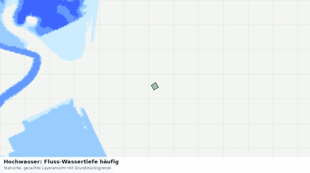 Statische Kartenansicht: Hochwasser: Fluss-Wassertiefe häufig