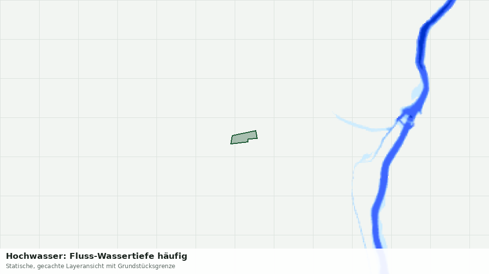 Statische Kartenansicht: Hochwasser: Fluss-Wassertiefe häufig