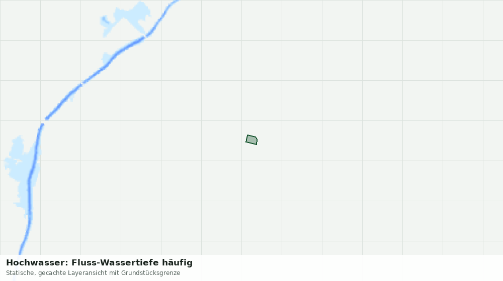 Statische Kartenansicht: Hochwasser: Fluss-Wassertiefe häufig
