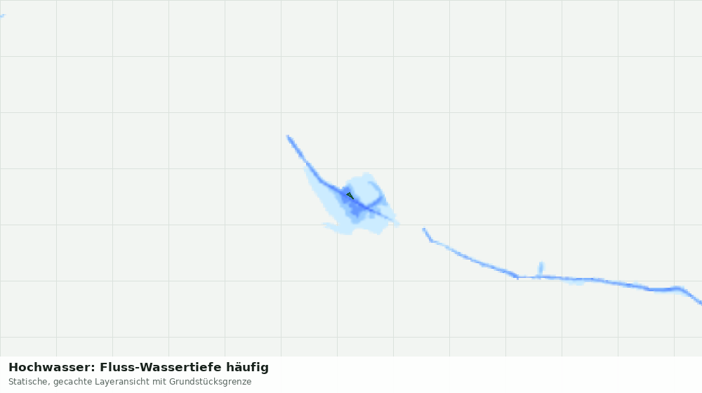 Statische Kartenansicht: Hochwasser: Fluss-Wassertiefe häufig