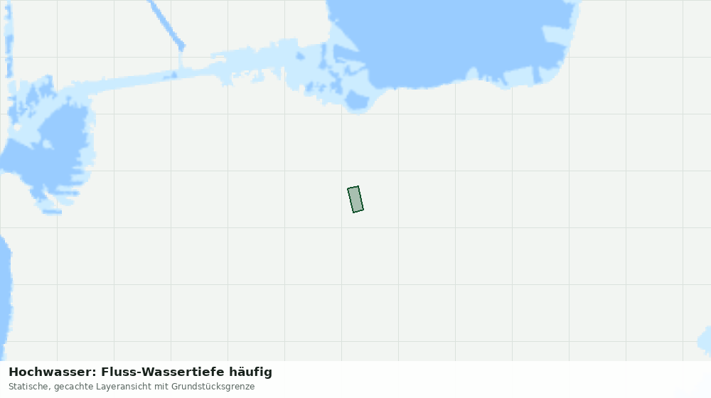 Statische Kartenansicht: Hochwasser: Fluss-Wassertiefe häufig