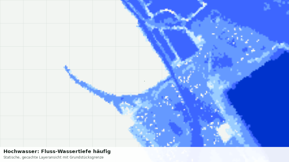 Statische Kartenansicht: Hochwasser: Fluss-Wassertiefe häufig