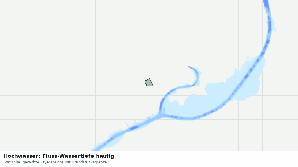 Statische Kartenansicht: Hochwasser: Fluss-Wassertiefe häufig
