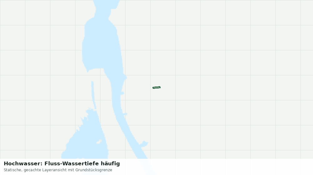 Statische Kartenansicht: Hochwasser: Fluss-Wassertiefe häufig