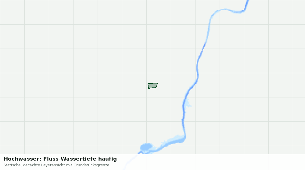 Statische Kartenansicht: Hochwasser: Fluss-Wassertiefe häufig