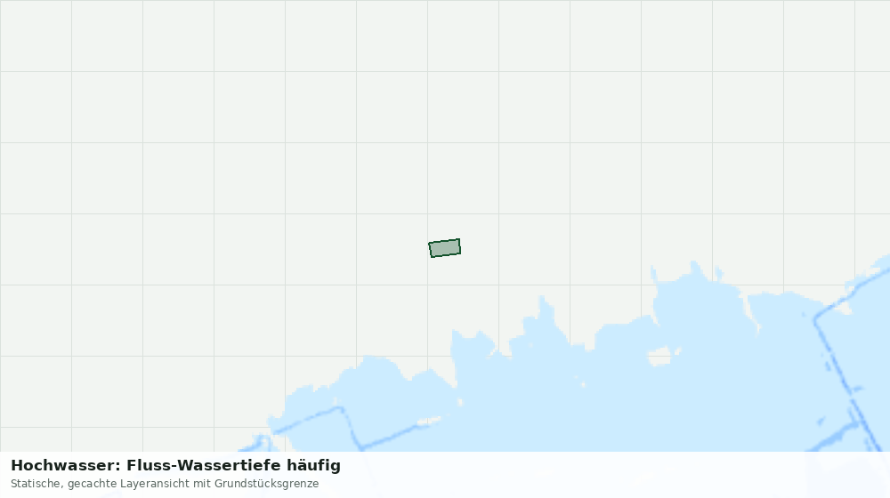 Statische Kartenansicht: Hochwasser: Fluss-Wassertiefe häufig