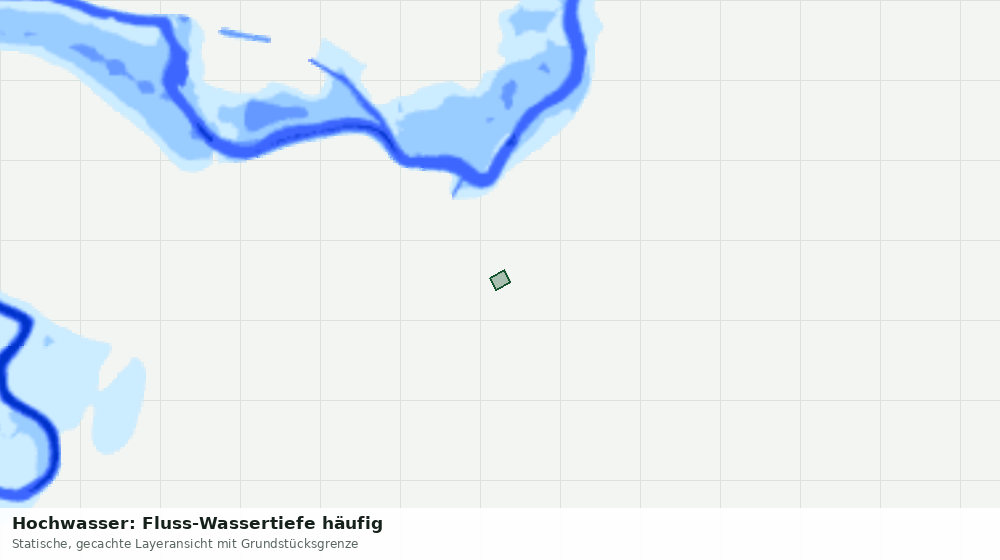 Statische Kartenansicht: Hochwasser: Fluss-Wassertiefe häufig