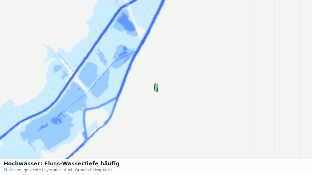 Statische Kartenansicht: Hochwasser: Fluss-Wassertiefe häufig
