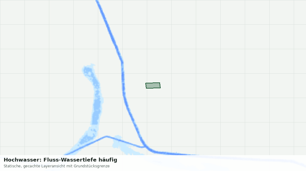 Statische Kartenansicht: Hochwasser: Fluss-Wassertiefe häufig