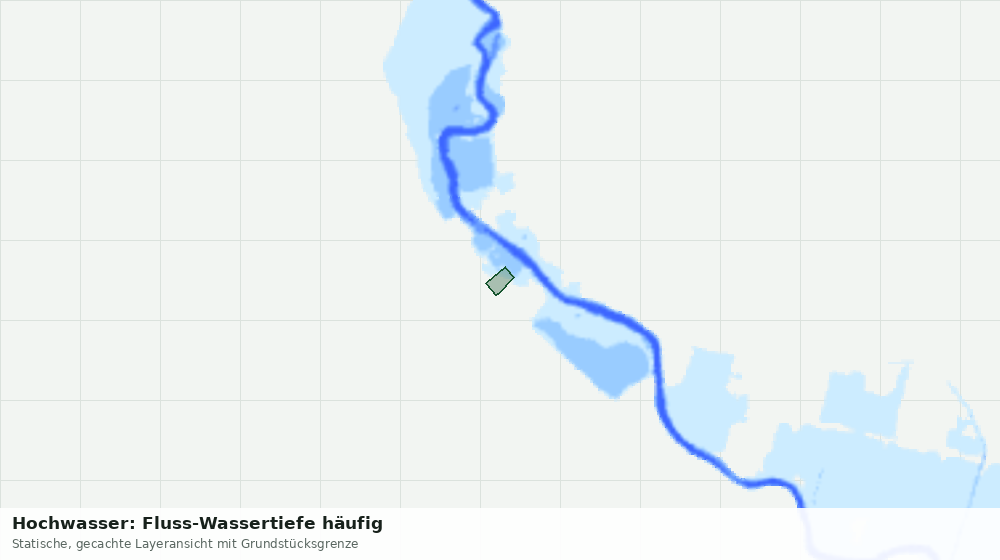 Statische Kartenansicht: Hochwasser: Fluss-Wassertiefe häufig