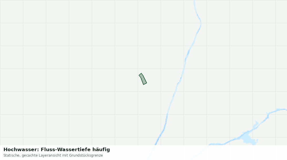 Statische Kartenansicht: Hochwasser: Fluss-Wassertiefe häufig