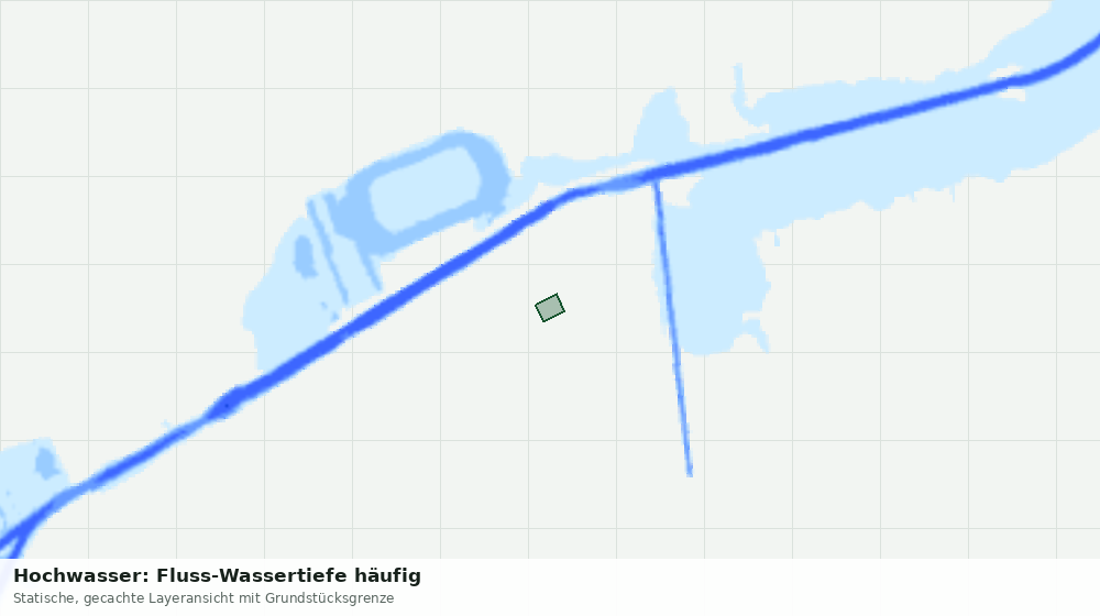 Statische Kartenansicht: Hochwasser: Fluss-Wassertiefe häufig