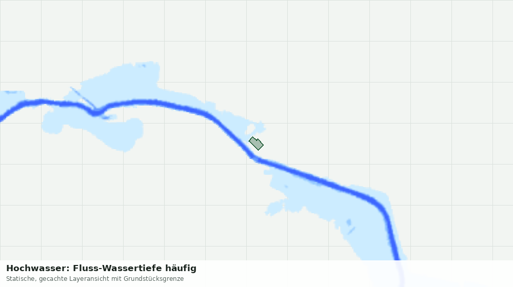 Statische Kartenansicht: Hochwasser: Fluss-Wassertiefe häufig