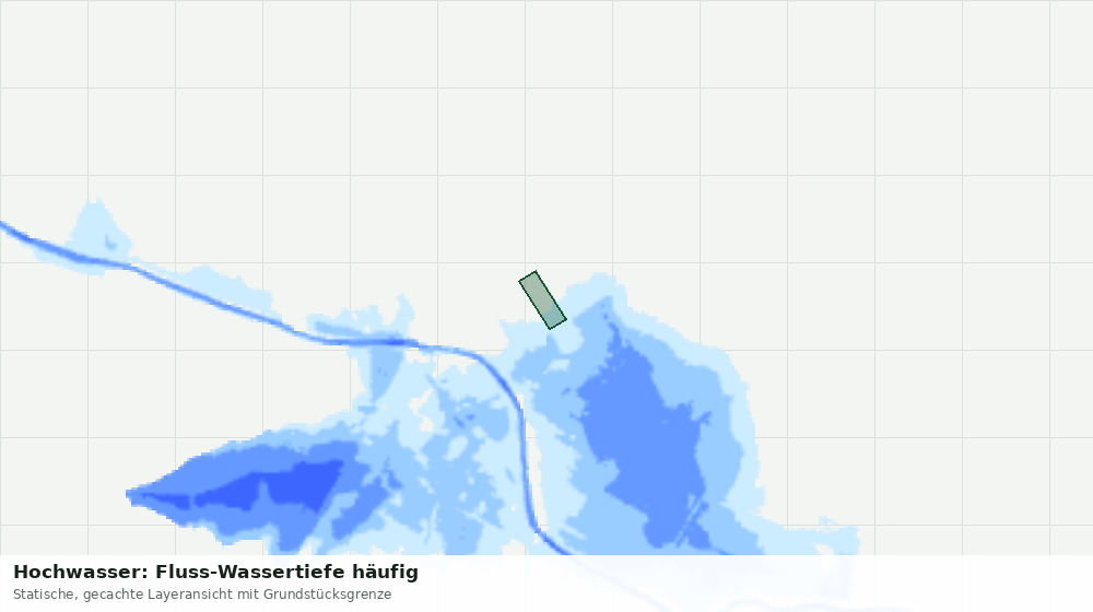 Statische Kartenansicht: Hochwasser: Fluss-Wassertiefe häufig