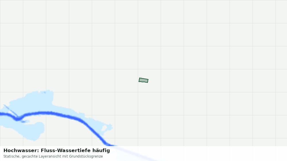 Statische Kartenansicht: Hochwasser: Fluss-Wassertiefe häufig