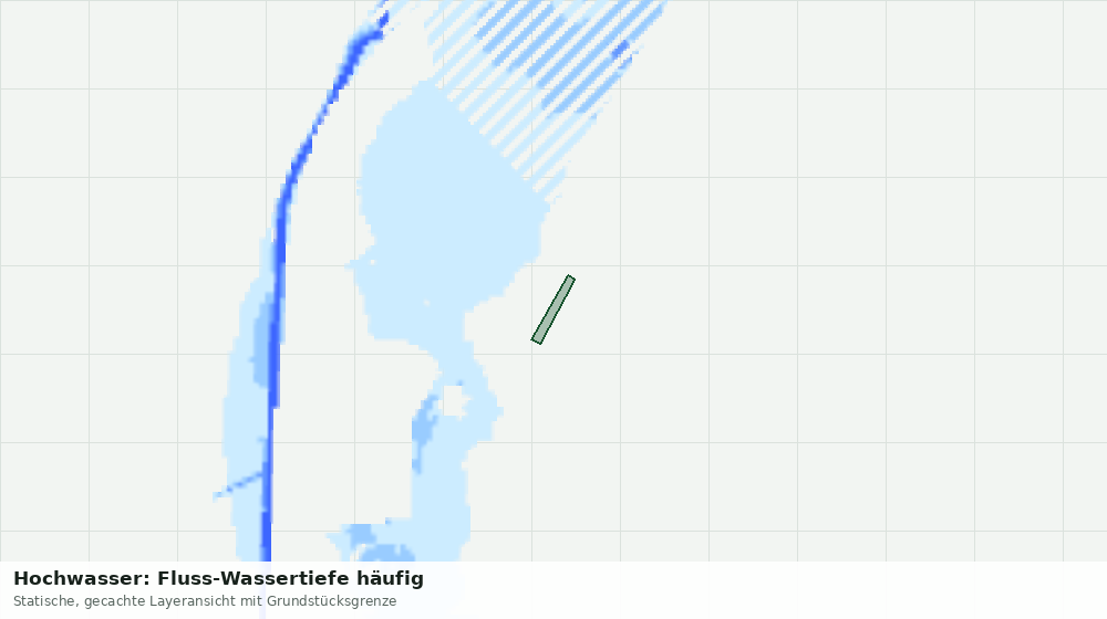 Statische Kartenansicht: Hochwasser: Fluss-Wassertiefe häufig