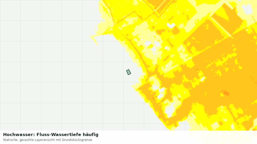 Statische Kartenansicht: Hochwasser: Fluss-Wassertiefe häufig