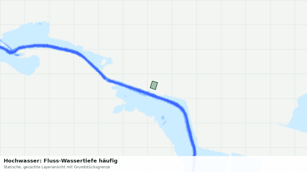 Statische Kartenansicht: Hochwasser: Fluss-Wassertiefe häufig