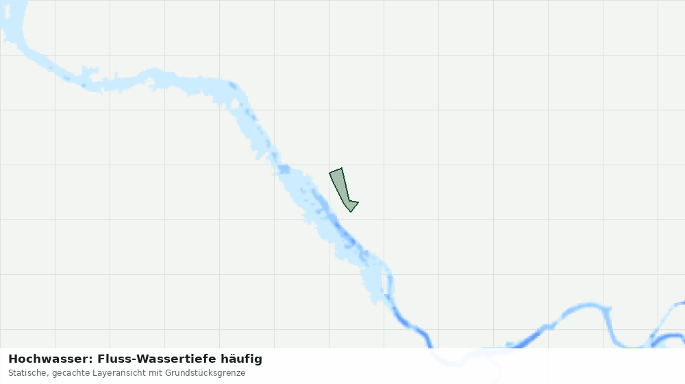 Statische Kartenansicht: Hochwasser: Fluss-Wassertiefe häufig