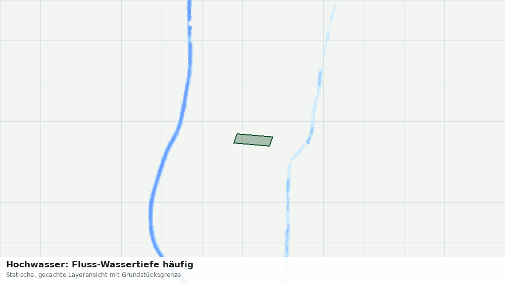 Statische Kartenansicht: Hochwasser: Fluss-Wassertiefe häufig