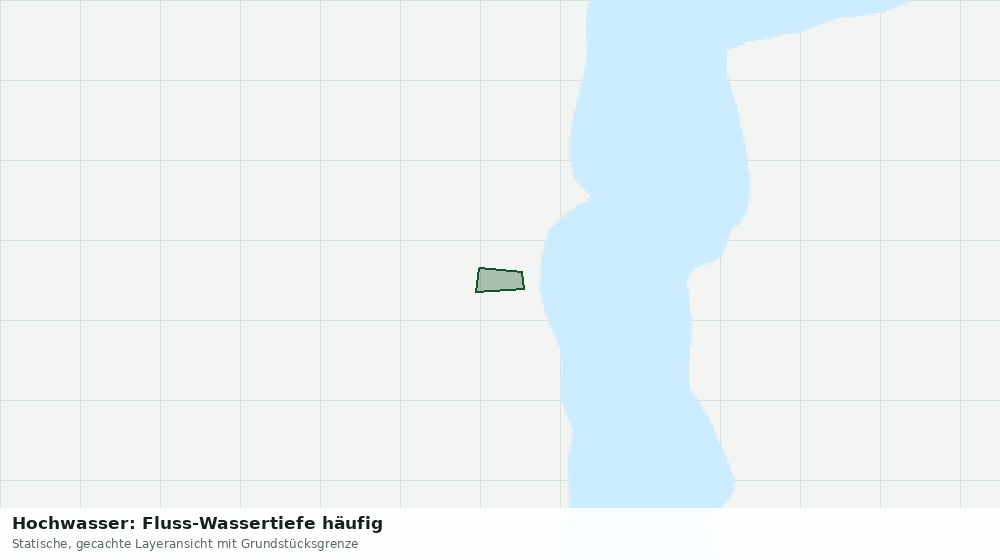 Statische Kartenansicht: Hochwasser: Fluss-Wassertiefe häufig