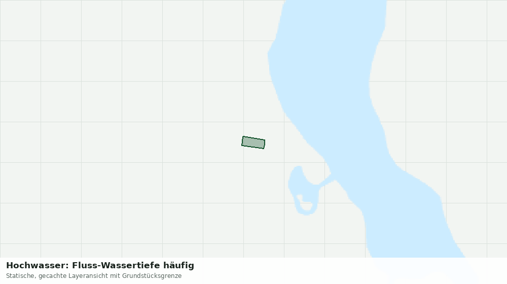 Statische Kartenansicht: Hochwasser: Fluss-Wassertiefe häufig