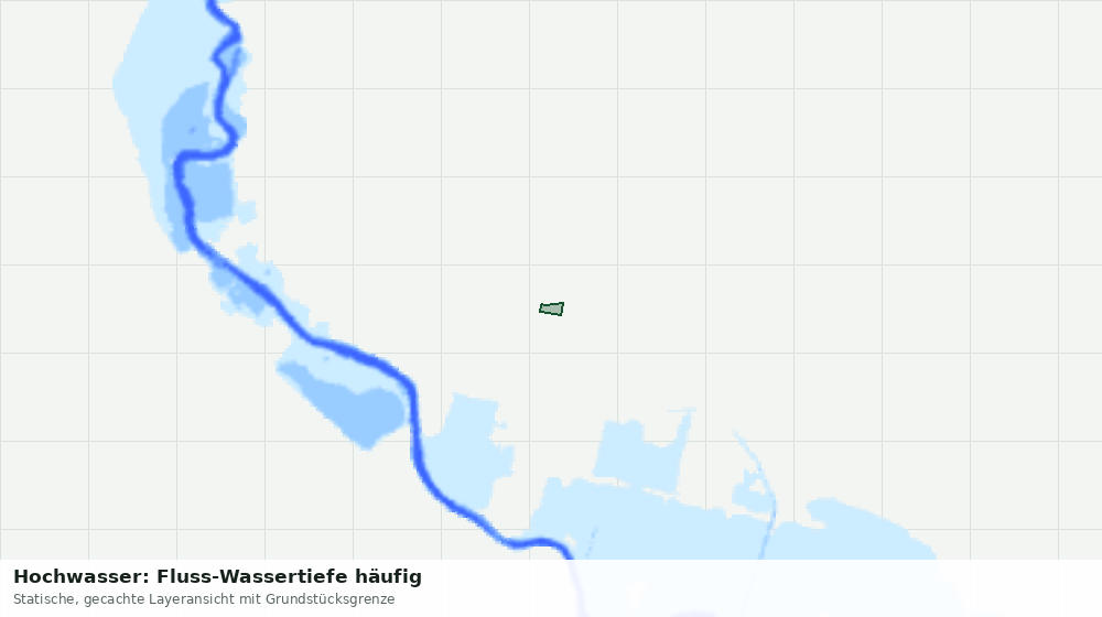 Statische Kartenansicht: Hochwasser: Fluss-Wassertiefe häufig