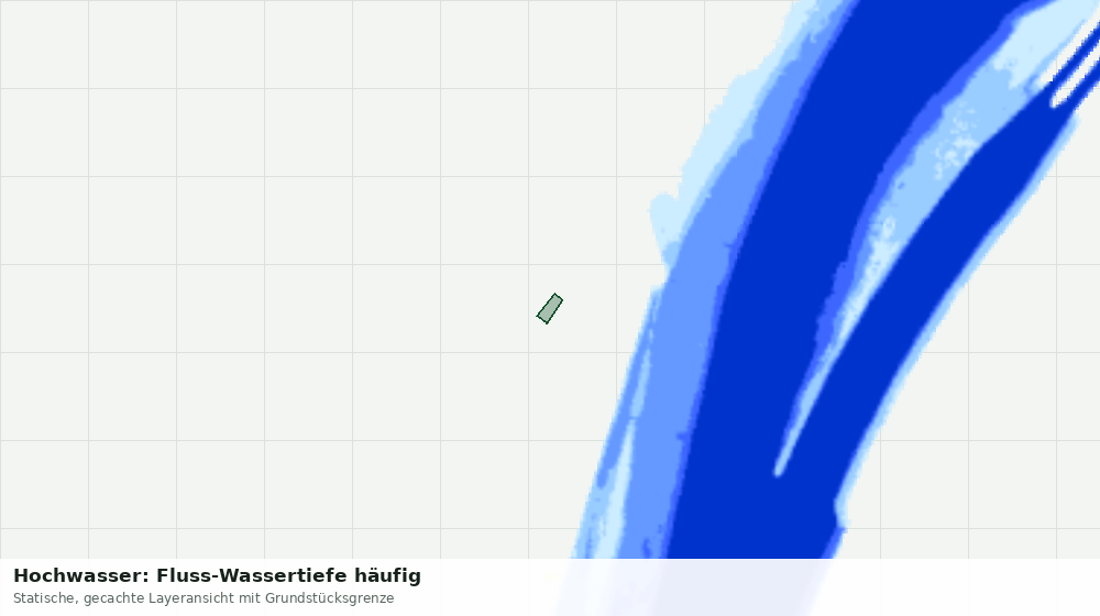 Statische Kartenansicht: Hochwasser: Fluss-Wassertiefe häufig