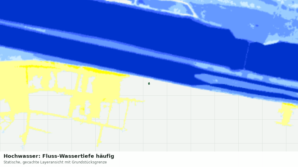 Statische Kartenansicht: Hochwasser: Fluss-Wassertiefe häufig