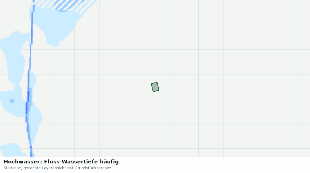 Statische Kartenansicht: Hochwasser: Fluss-Wassertiefe häufig