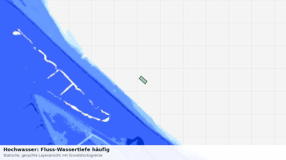 Statische Kartenansicht: Hochwasser: Fluss-Wassertiefe häufig