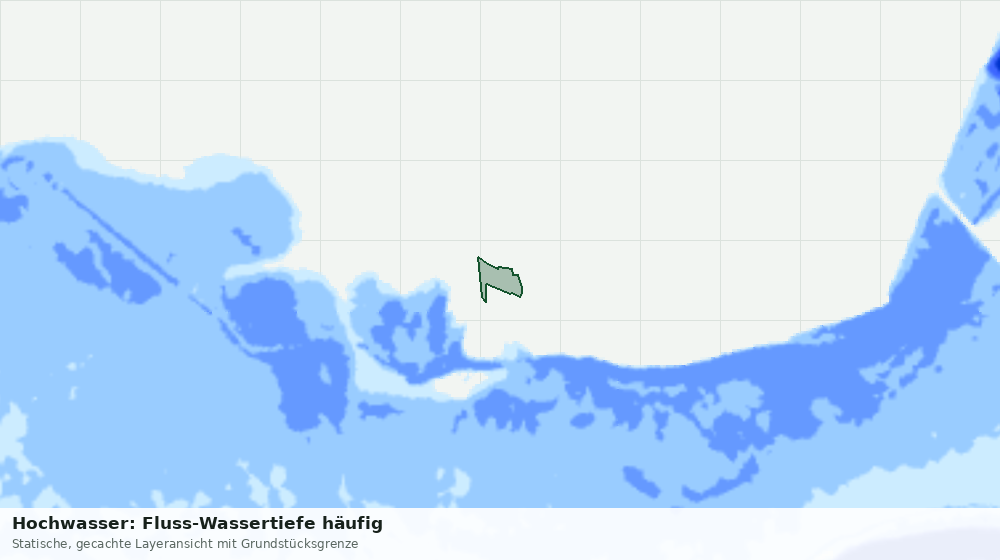 Statische Kartenansicht: Hochwasser: Fluss-Wassertiefe häufig