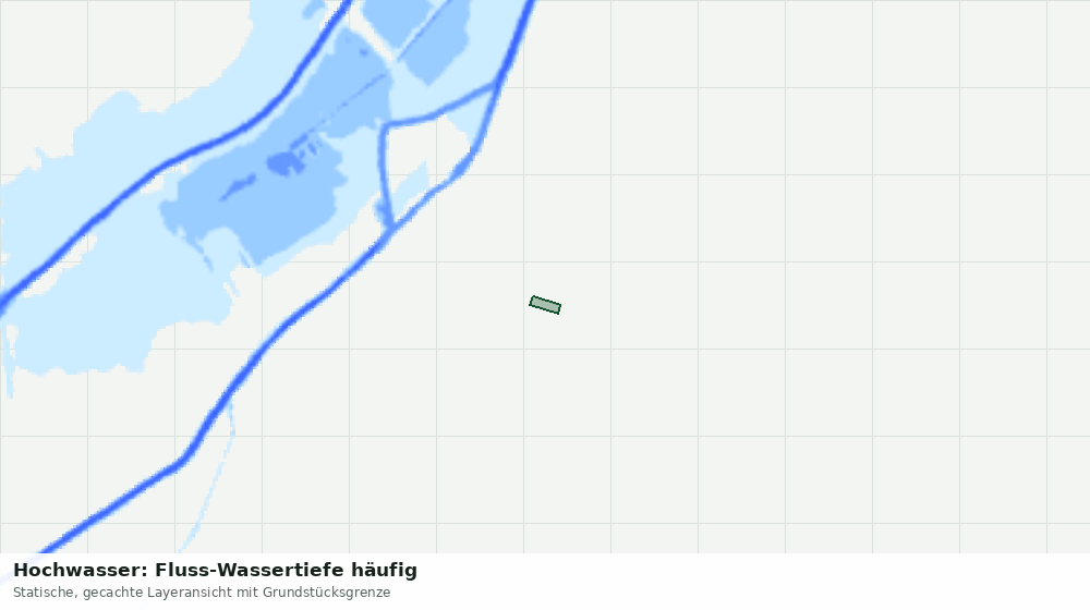 Statische Kartenansicht: Hochwasser: Fluss-Wassertiefe häufig