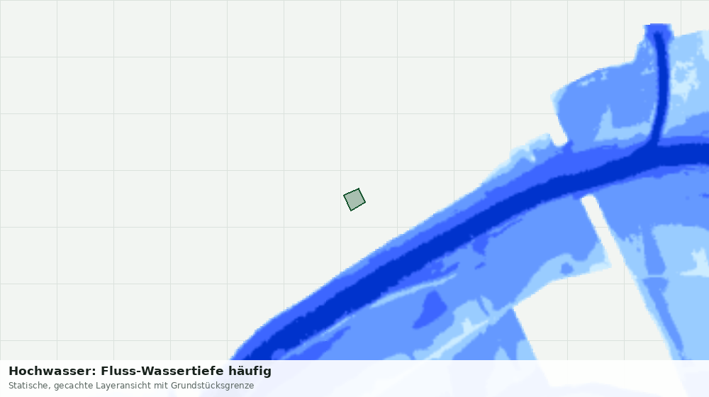 Statische Kartenansicht: Hochwasser: Fluss-Wassertiefe häufig