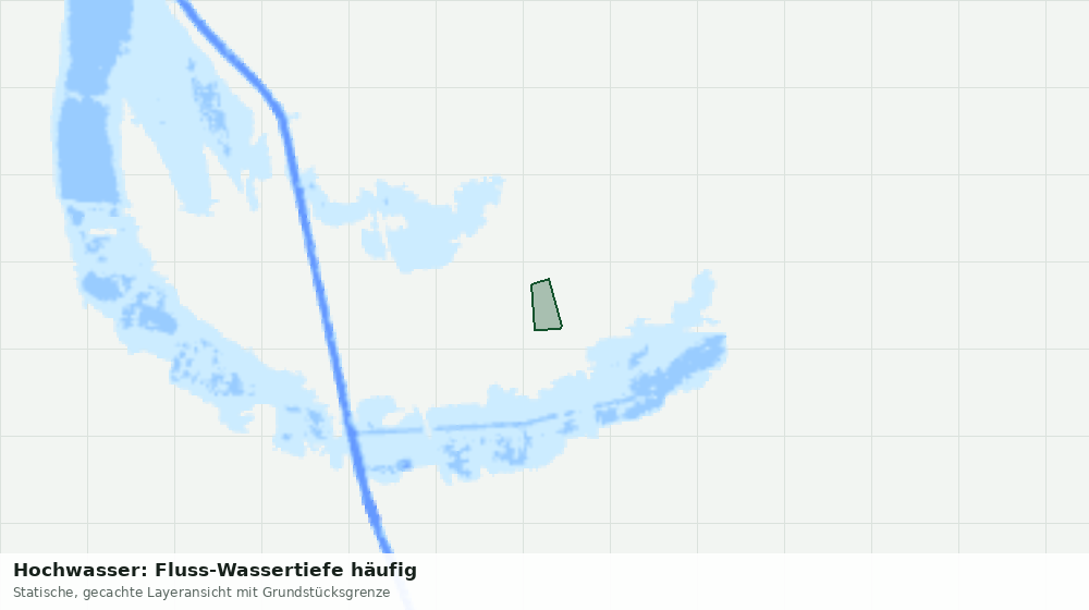 Statische Kartenansicht: Hochwasser: Fluss-Wassertiefe häufig