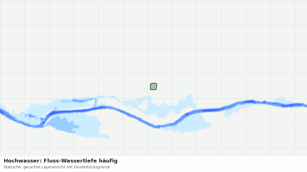 Statische Kartenansicht: Hochwasser: Fluss-Wassertiefe häufig