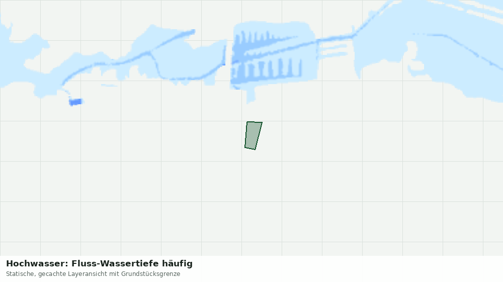 Statische Kartenansicht: Hochwasser: Fluss-Wassertiefe häufig