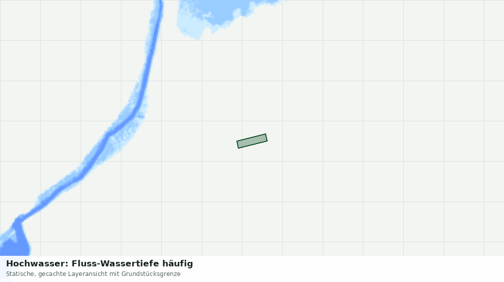 Statische Kartenansicht: Hochwasser: Fluss-Wassertiefe häufig