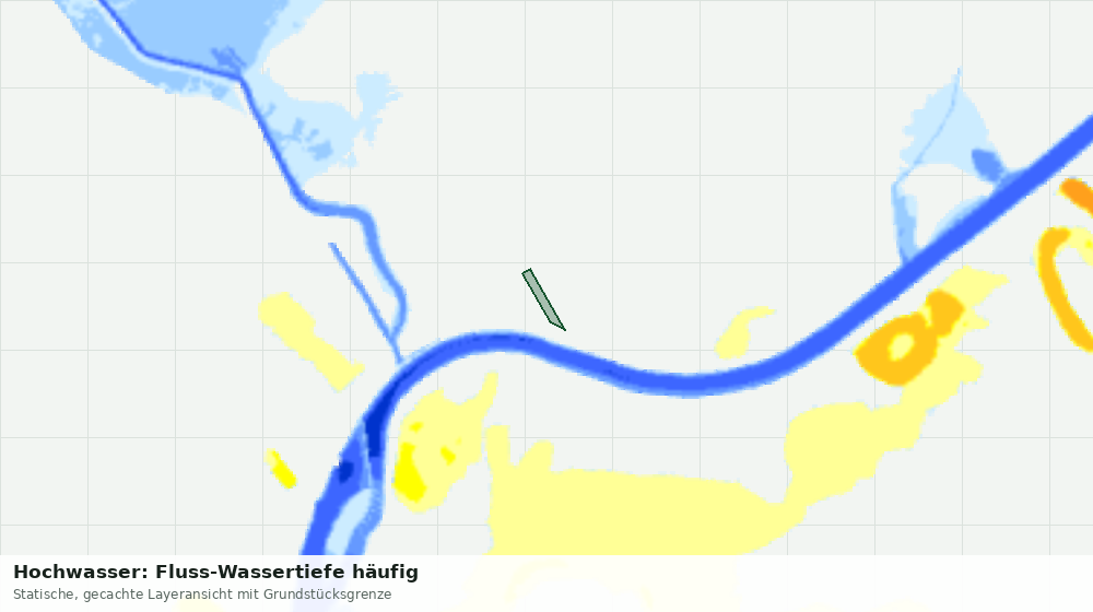 Statische Kartenansicht: Hochwasser: Fluss-Wassertiefe häufig