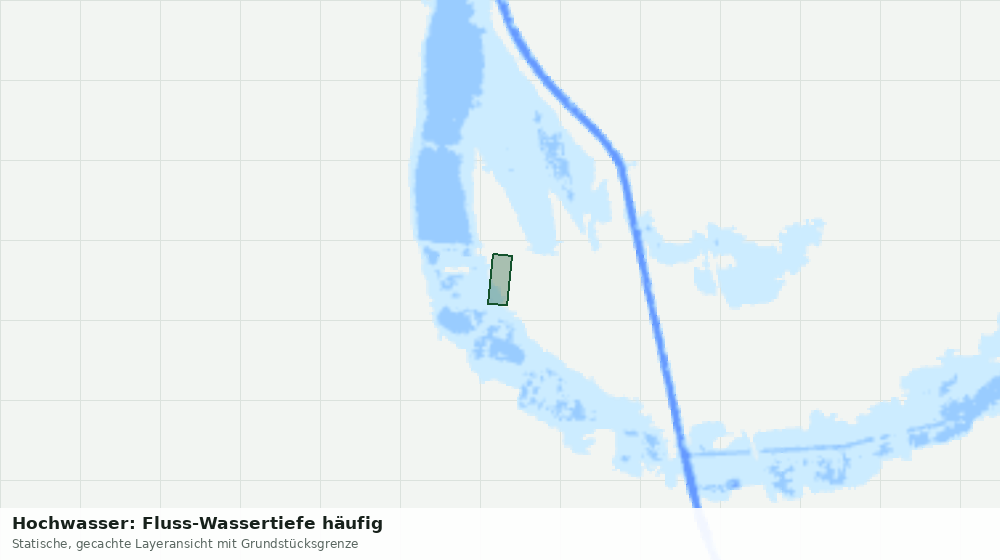 Statische Kartenansicht: Hochwasser: Fluss-Wassertiefe häufig