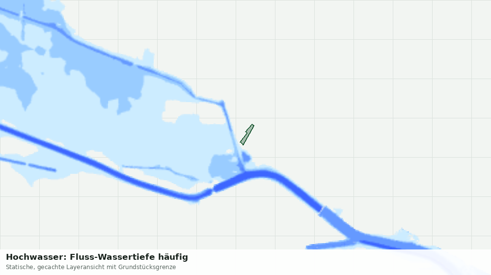 Statische Kartenansicht: Hochwasser: Fluss-Wassertiefe häufig