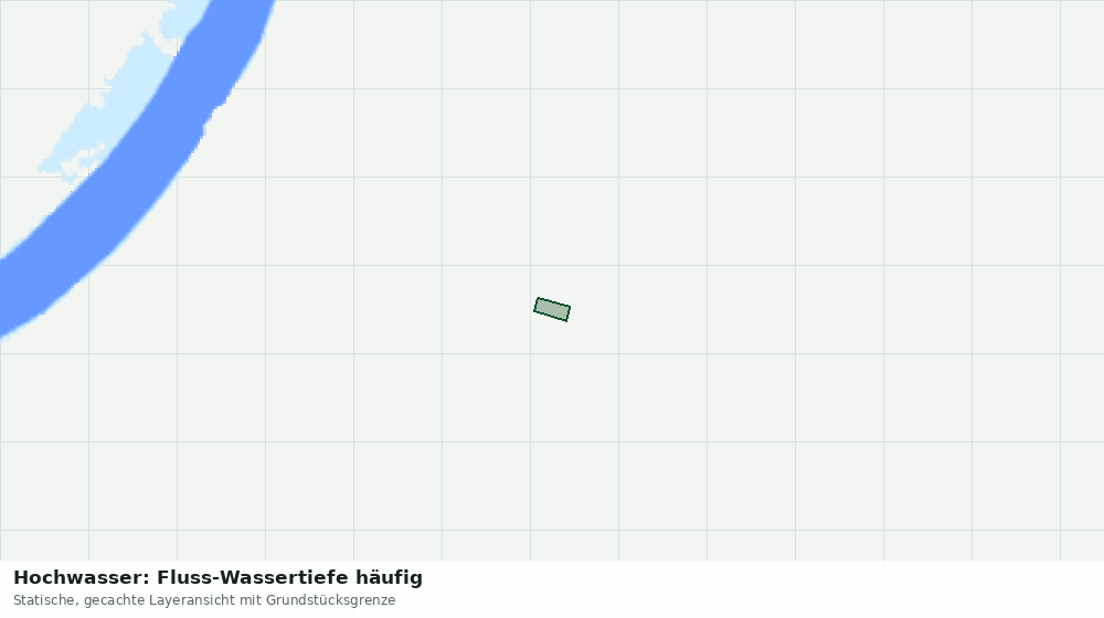Statische Kartenansicht: Hochwasser: Fluss-Wassertiefe häufig