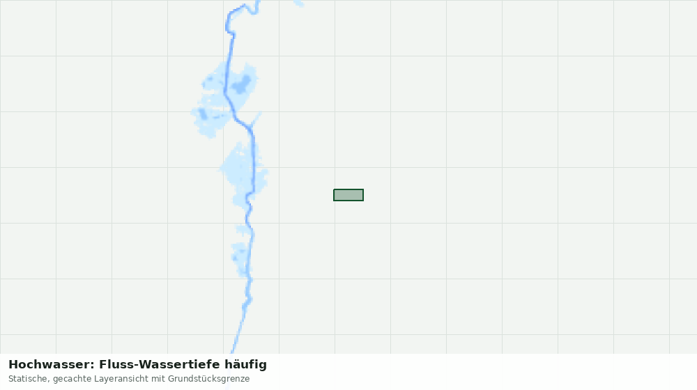 Statische Kartenansicht: Hochwasser: Fluss-Wassertiefe häufig