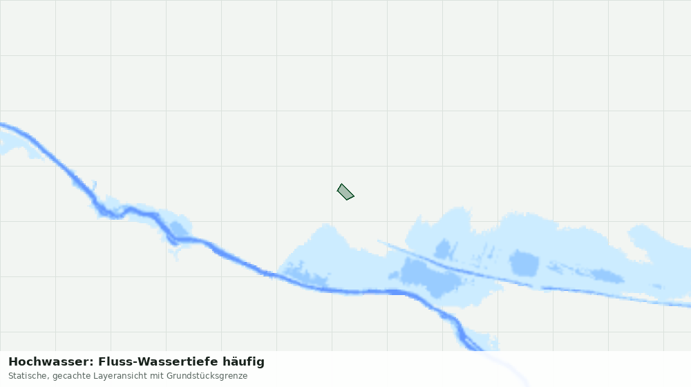 Statische Kartenansicht: Hochwasser: Fluss-Wassertiefe häufig