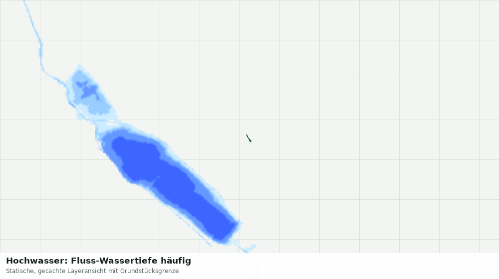 Statische Kartenansicht: Hochwasser: Fluss-Wassertiefe häufig