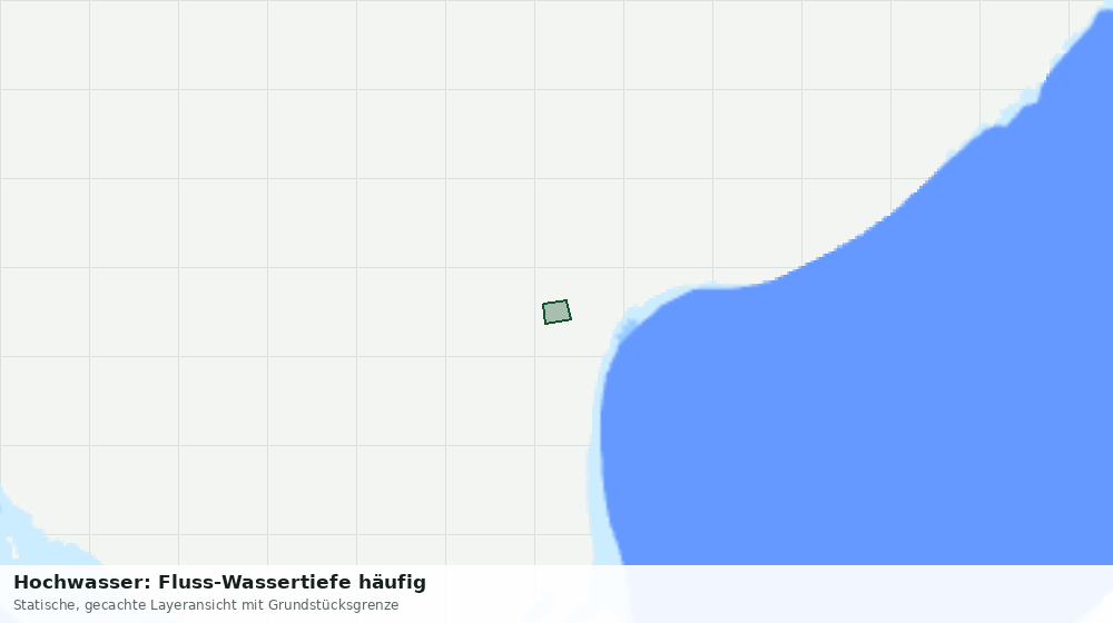 Statische Kartenansicht: Hochwasser: Fluss-Wassertiefe häufig